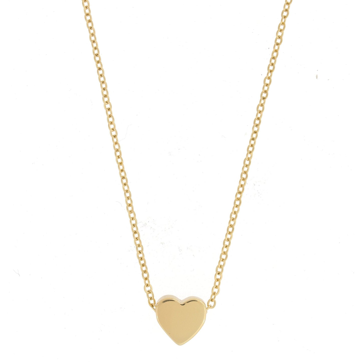 18k Gold Dainty Mini Heart Necklace