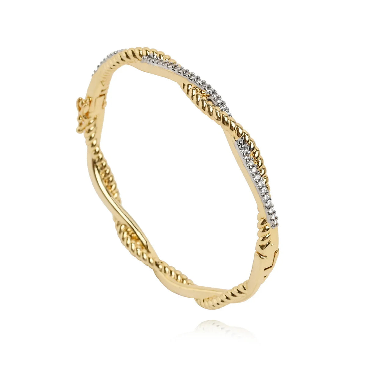 Francesca Pave and Rope Twist Bangle
