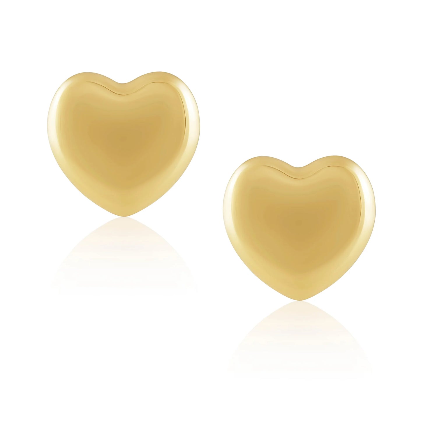 Gina Chunky Heart Stud Earrings