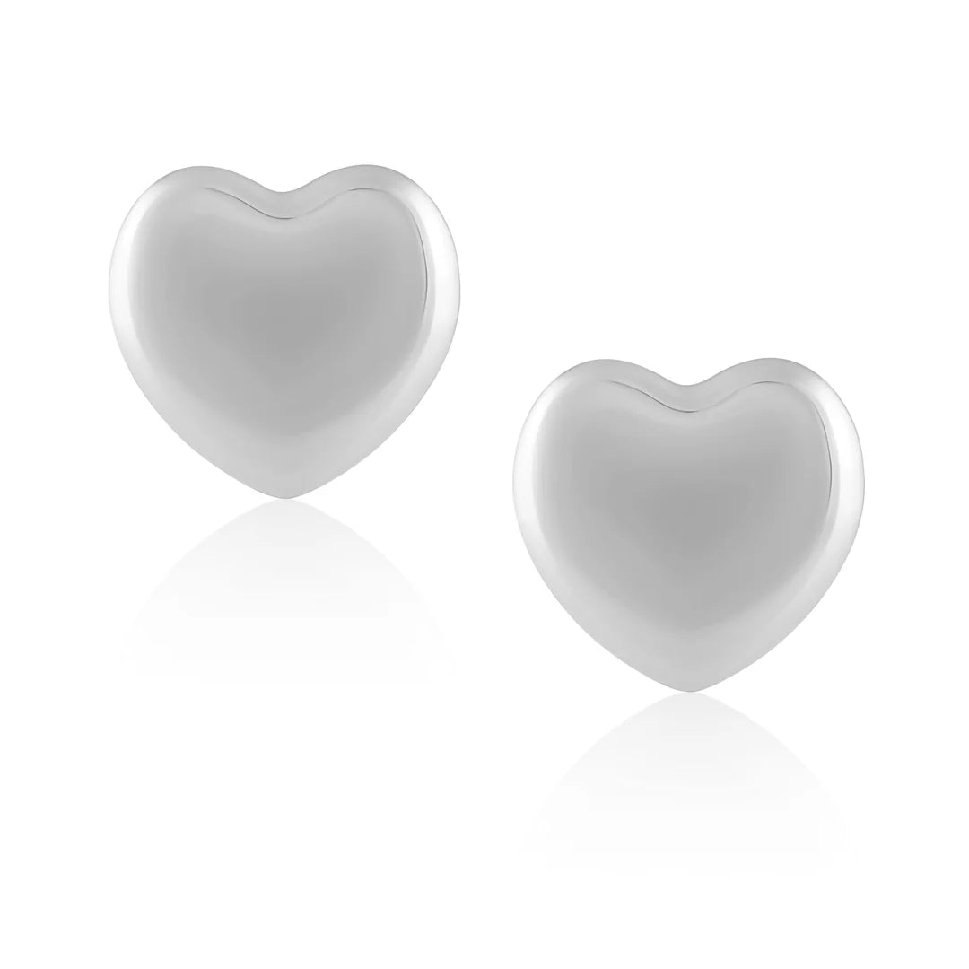 Gina Chunky Heart Stud Earrings