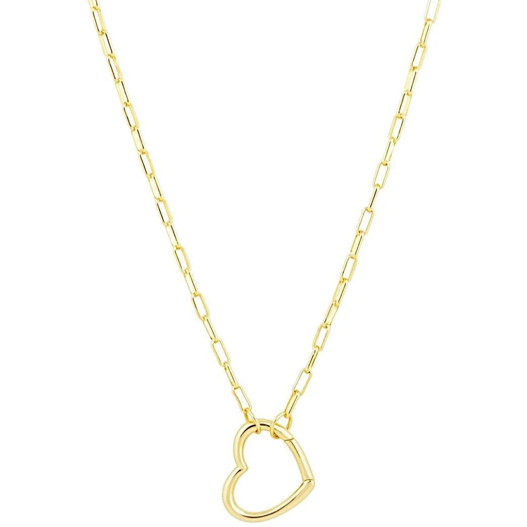 Lisa Heart Paperclip Necklace
