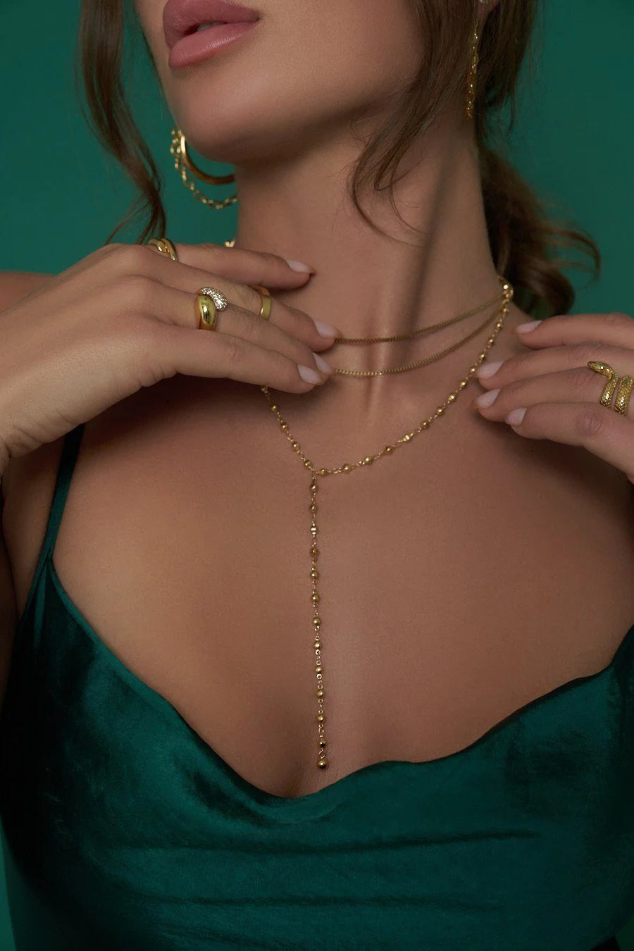 Mary Triple Layered Lariat