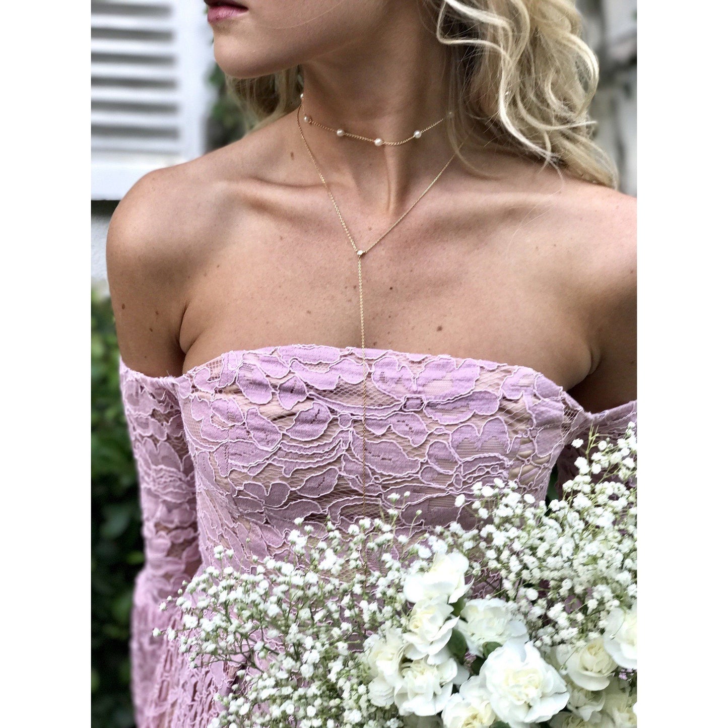 Shannon Pearl Choker Necklace