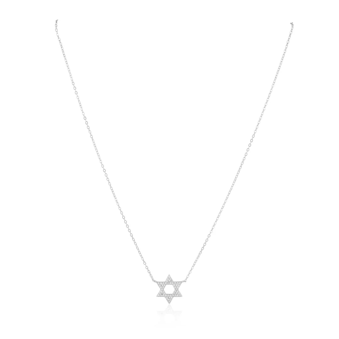Star of David Dainty Bling Necklace