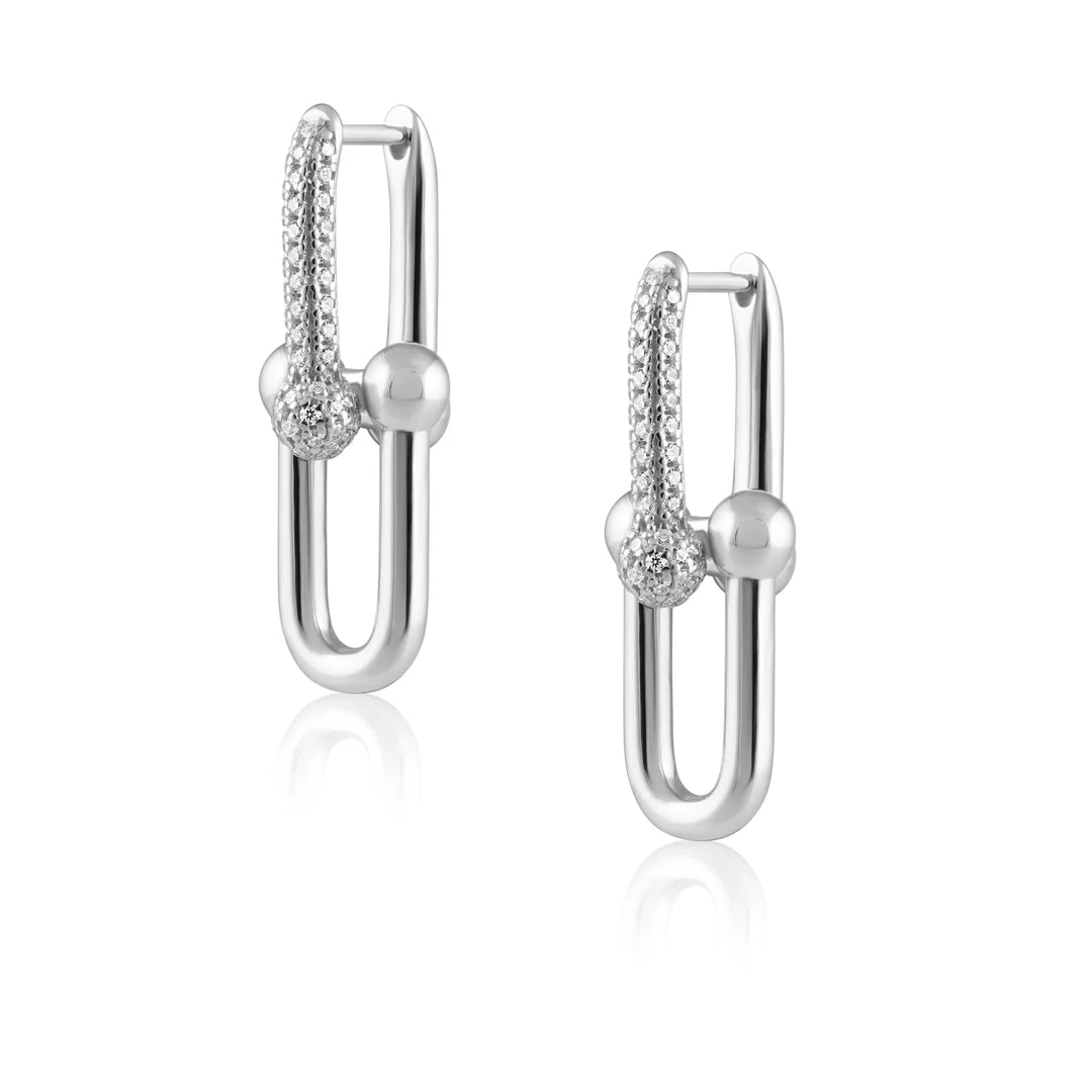 Veronica U-Link Pave Earrings