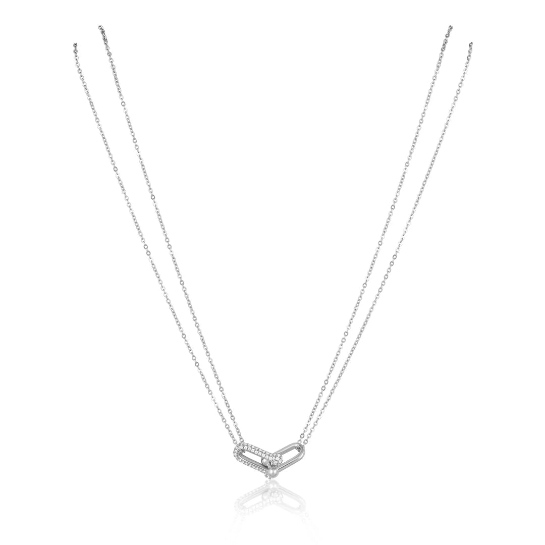 Veronica U-Link Pave Necklace