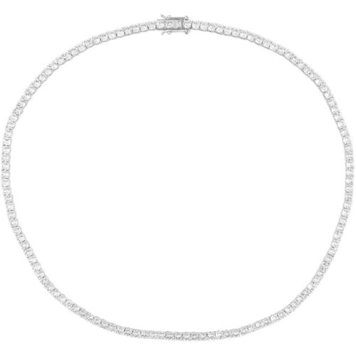 18k Gold or Silver Kendall Tennis Necklace