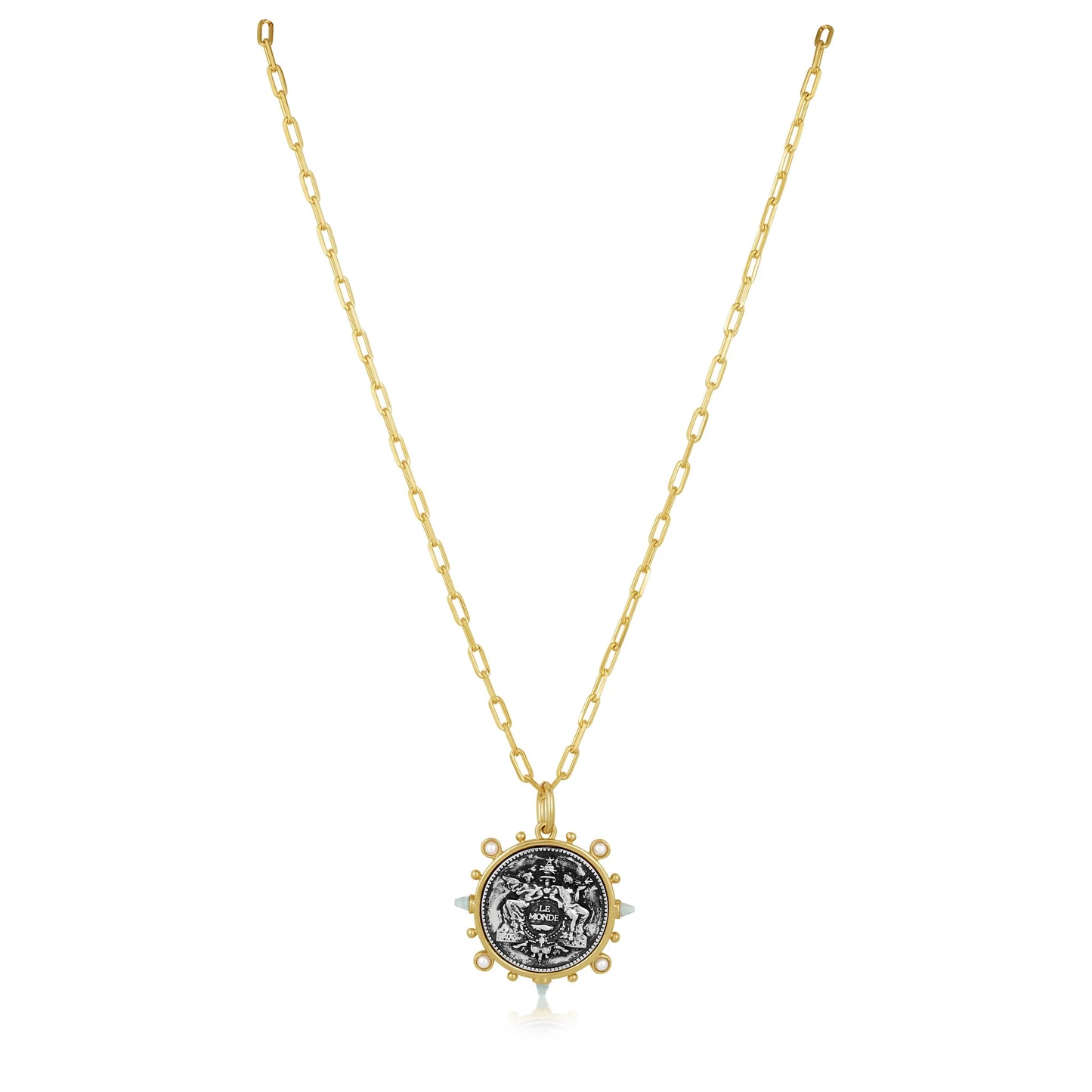 Allison The World Coin Pendant Necklace