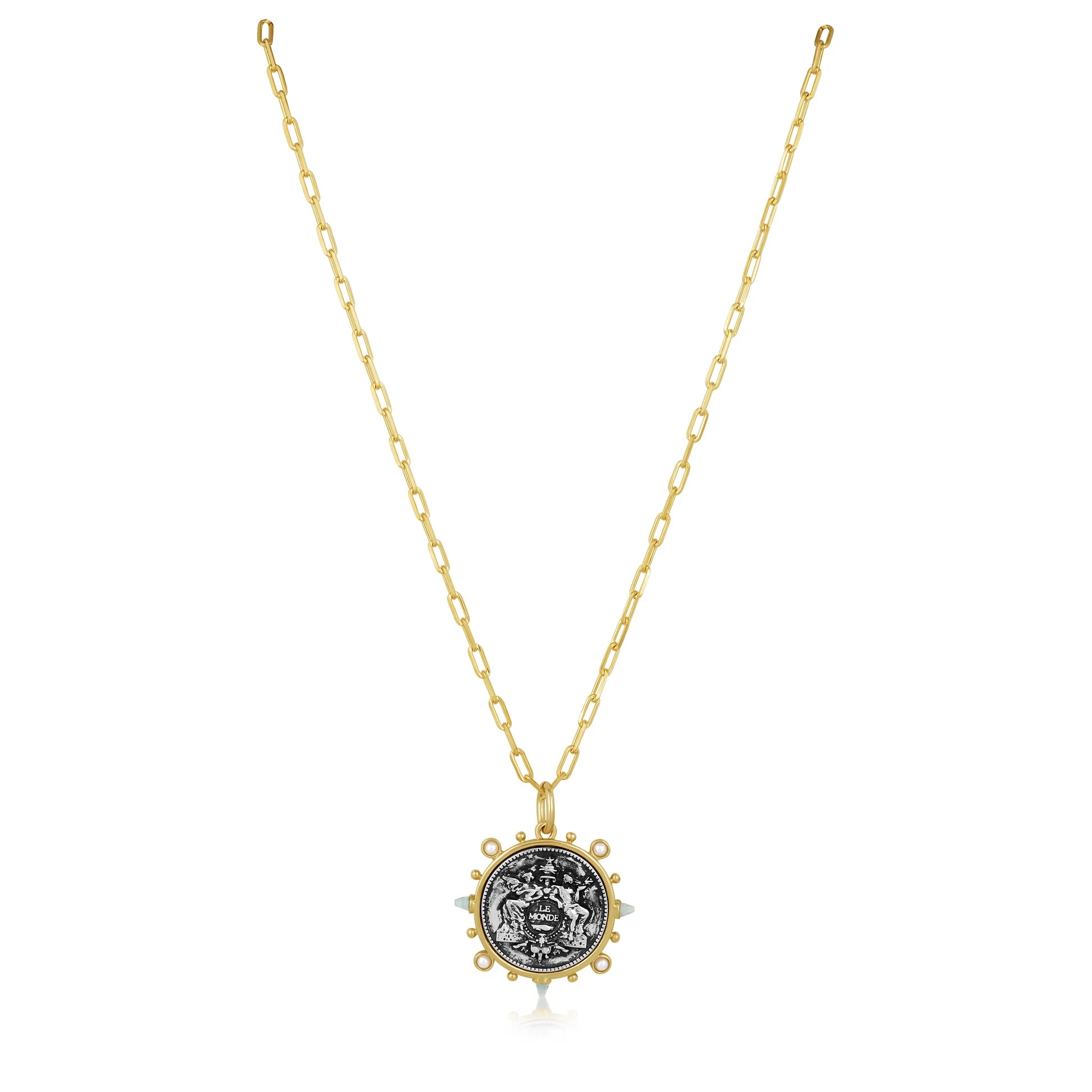 Allison The World Coin Pendant Necklace