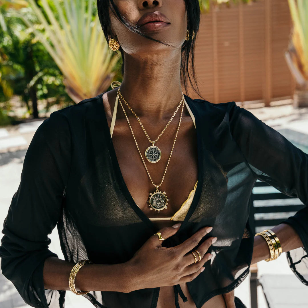 Allison The World Coin Pendant Necklace