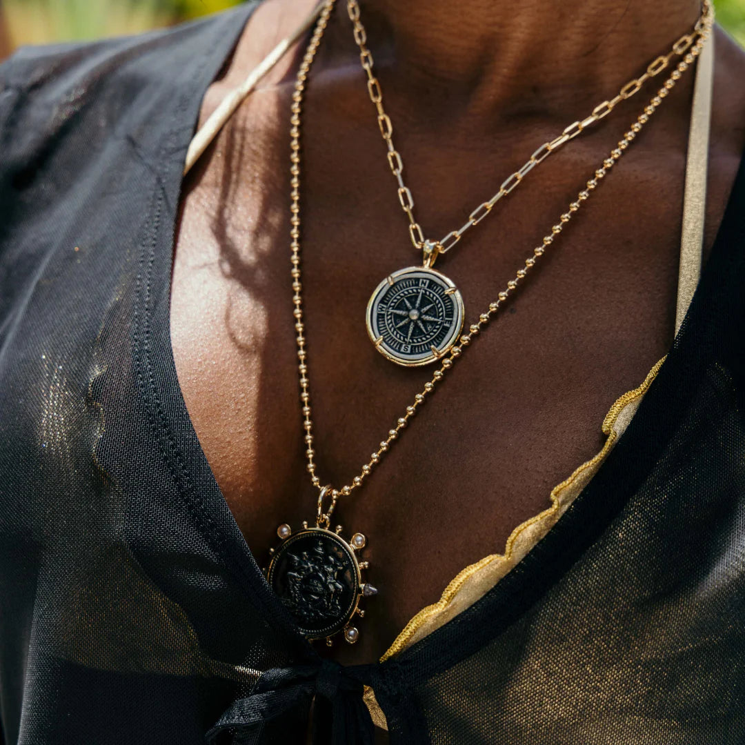 Allison The World Coin Pendant Necklace