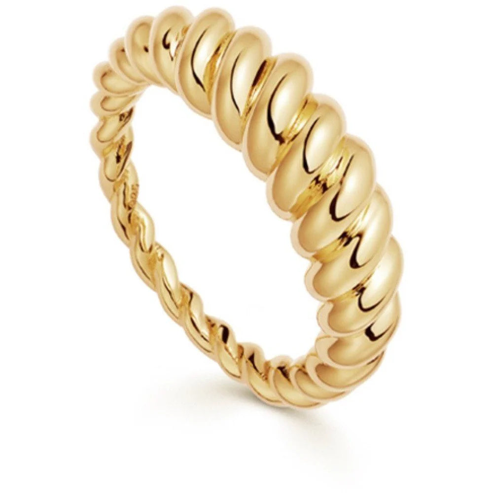 Audriana Crescent Twist Ring
