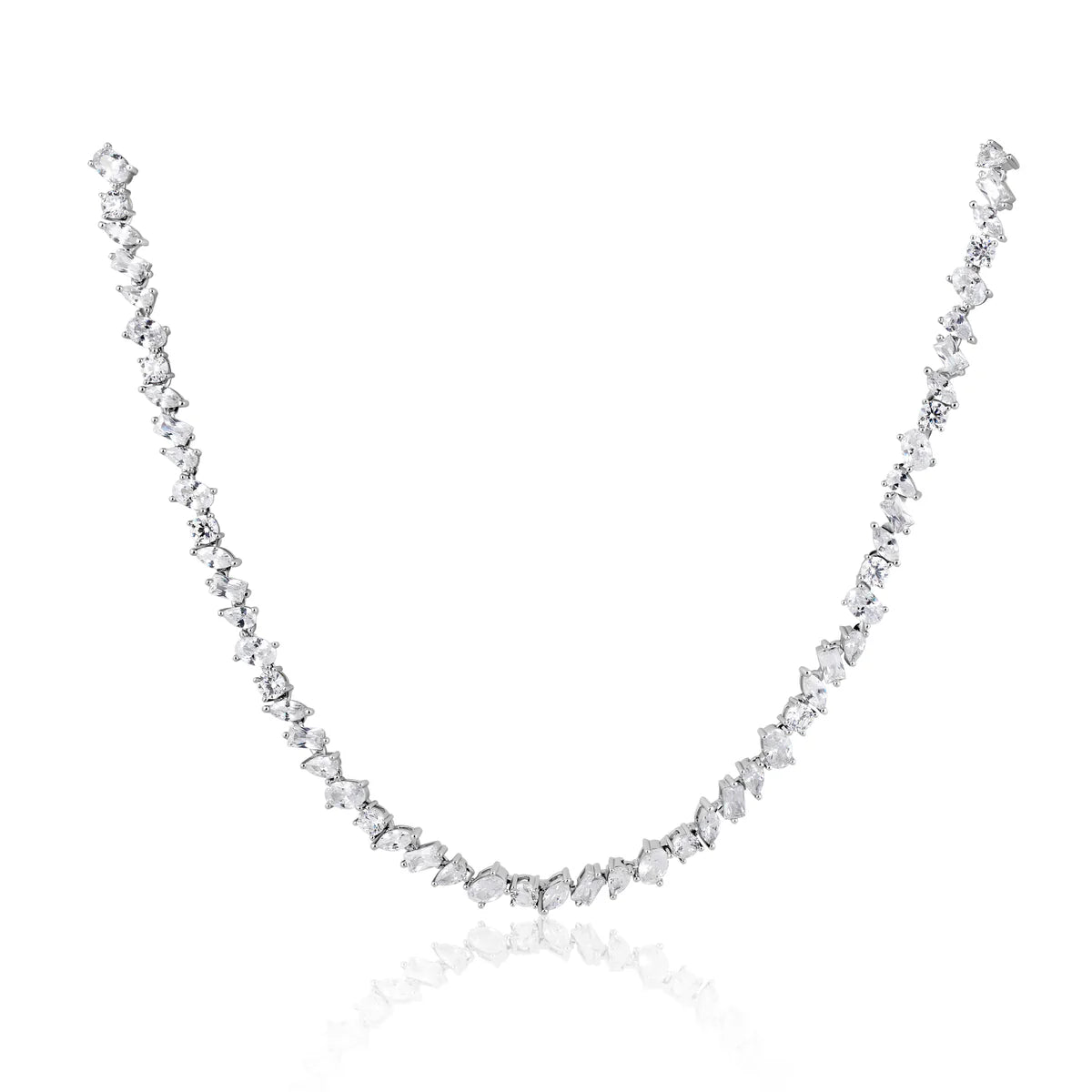 Aurora Multi Stone Tennis Necklace