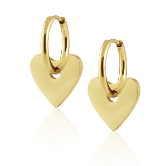 Bonnie Dangle Heart Convertible Hoop Earring