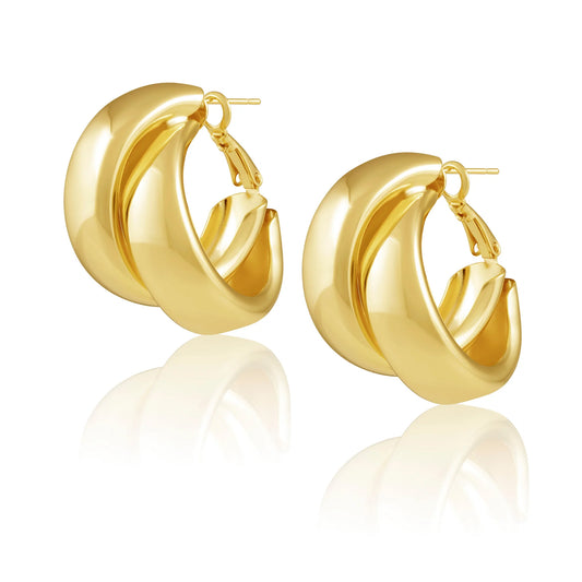 Emily Double Hoop Earrings
