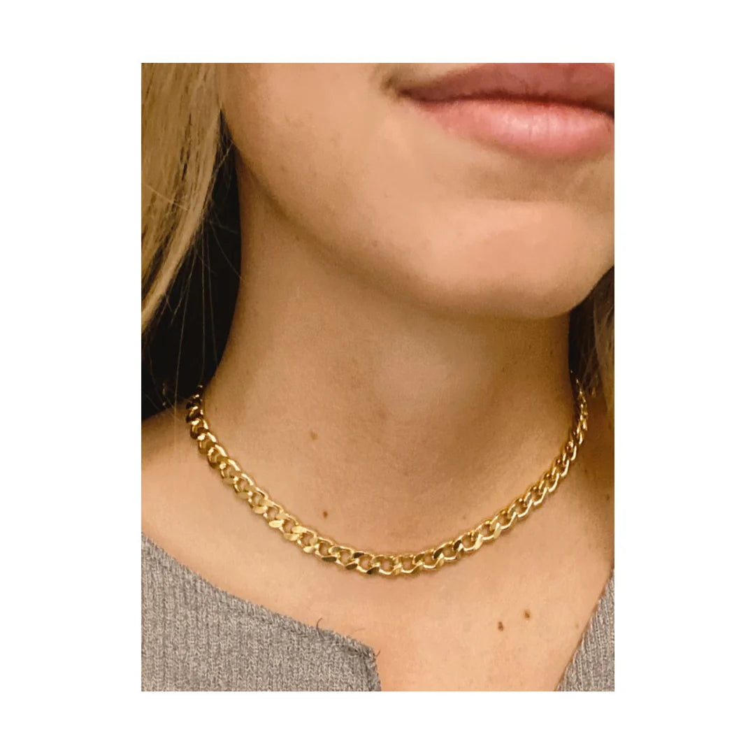 Faith Cuban Link Choker Necklace