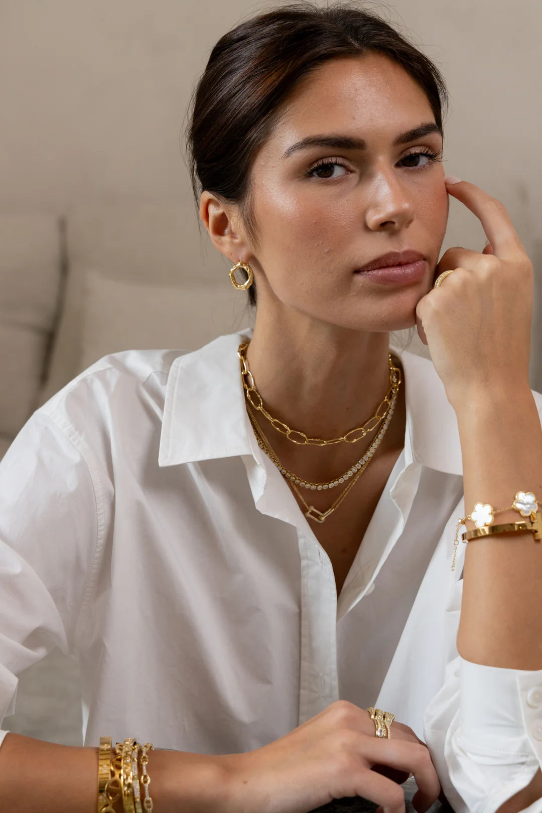 Kamilla Round Tennis Necklace