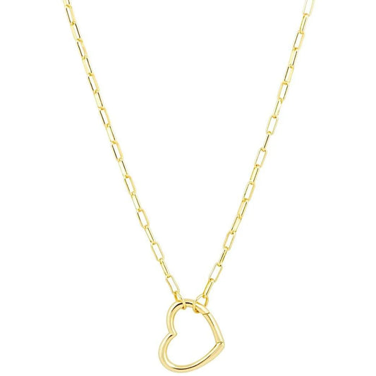 Lisa Heart Paperclip Necklace
