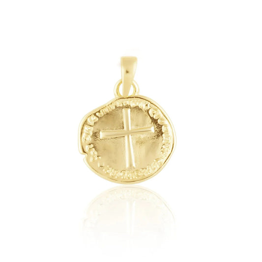 Luanne Coin Cross Pendant Necklace