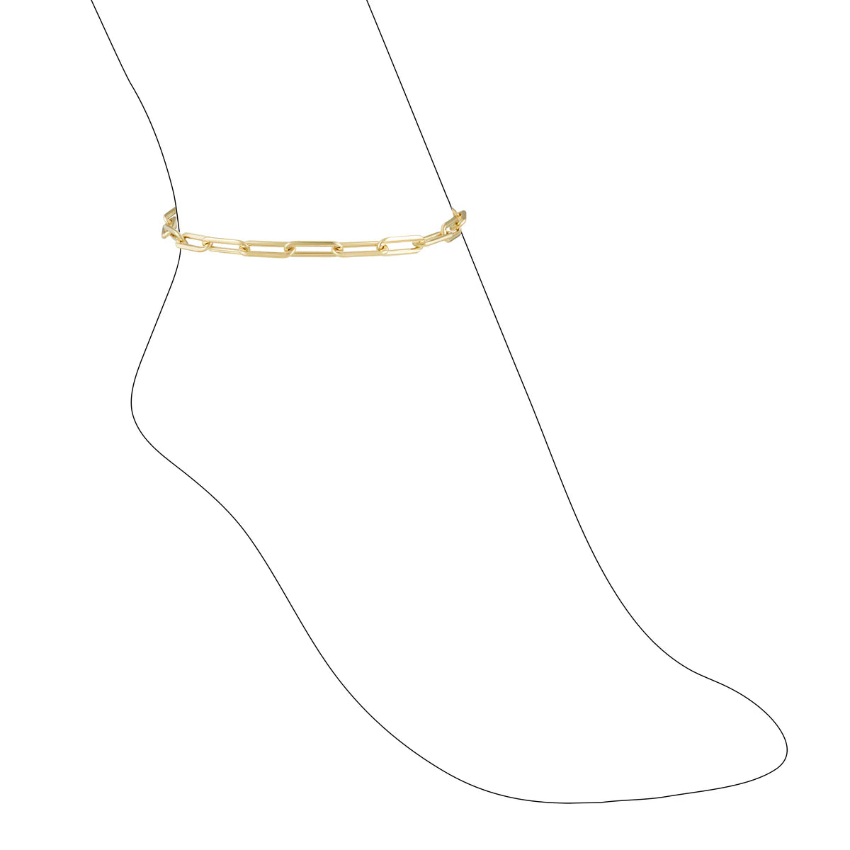 Maddy Paperclip Anklet