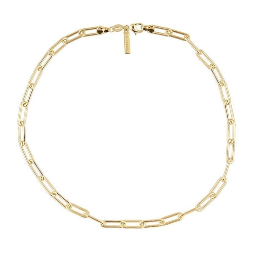 Maddy Paperclip Gold Necklace