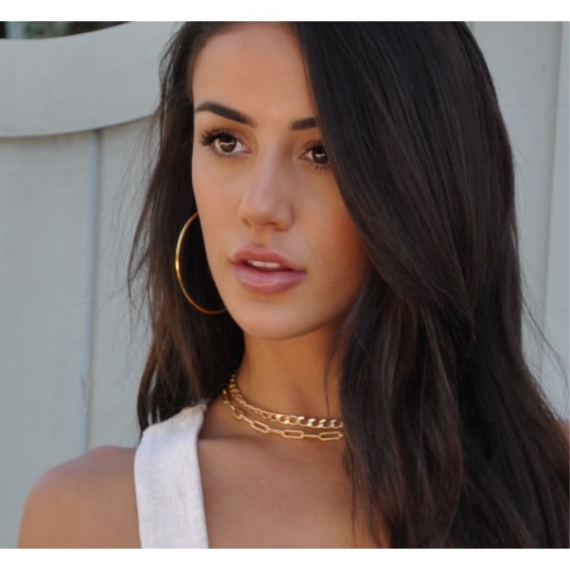 Maddy Paperclip Gold Necklace