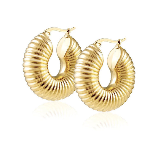 Sadie Phat Tube Hoop Earrings