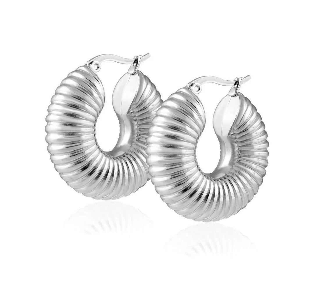Sadie Phat Tube Hoop Earrings
