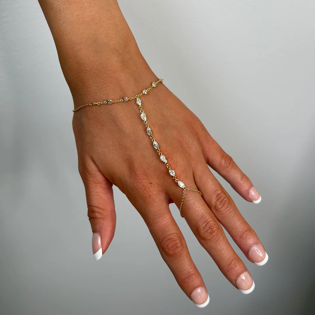 Stacey Hand Chain and Bling Bracelet