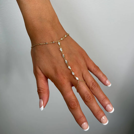 Stacey Hand Chain and Bling Bracelet