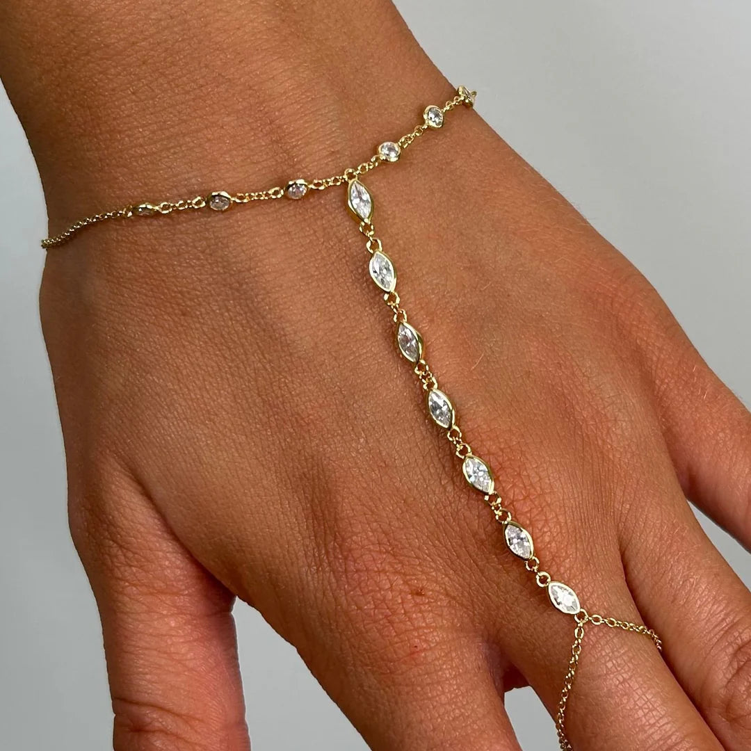 Stacey Hand Chain and Bling Bracelet