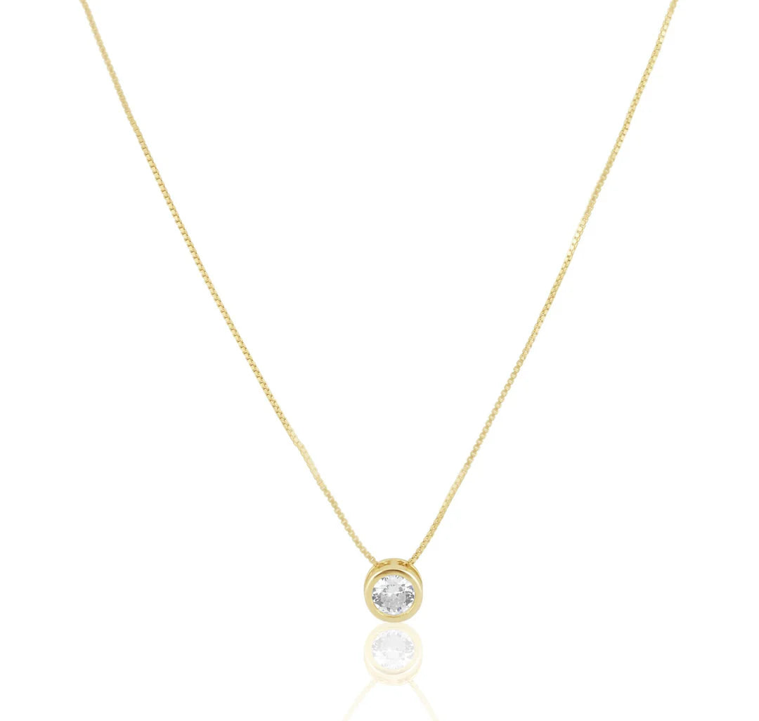 Tiffany Bezel Bling Necklace