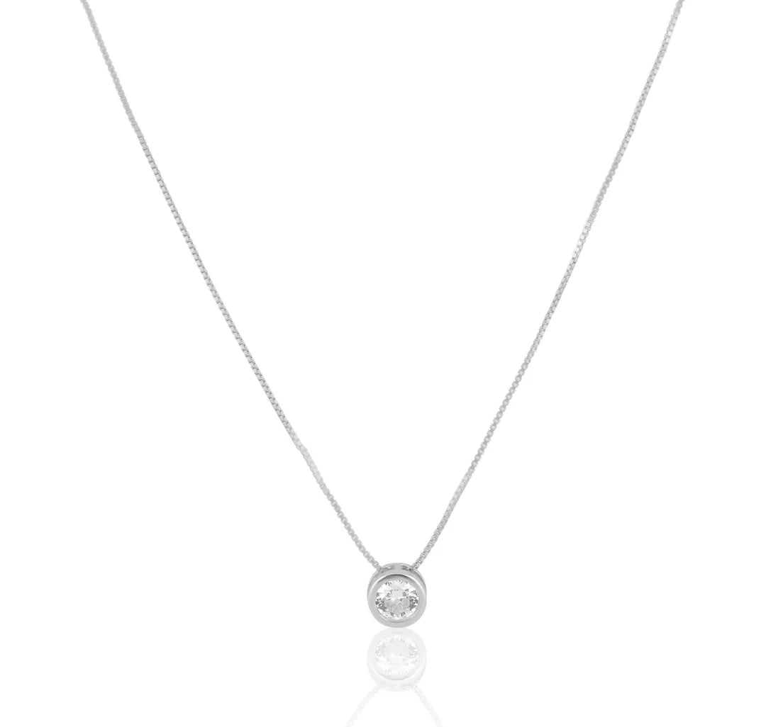 Tiffany Bezel Bling Necklace