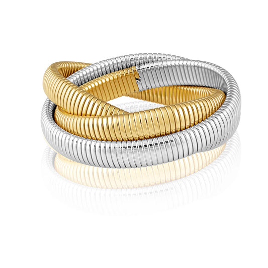 Tracy Snake Infinity Two-Tone Bracelet