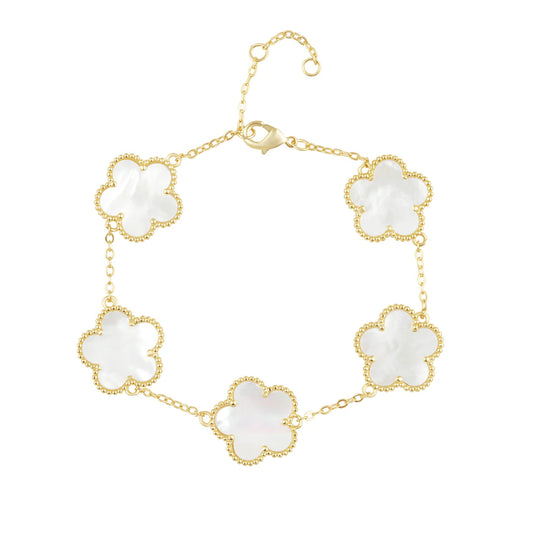 Vanessa Medium Station Clover Bracelet