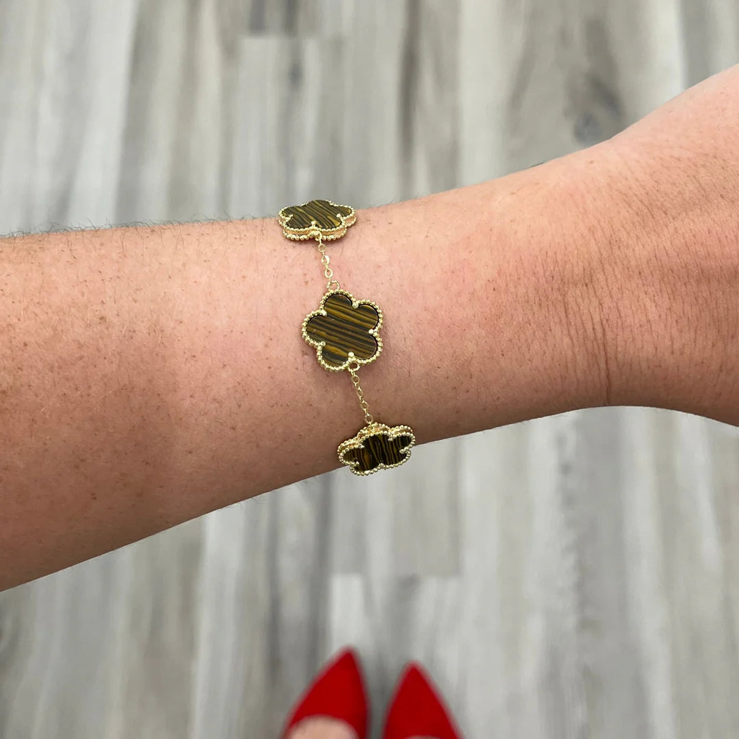 Vanessa Medium Station Clover Bracelet