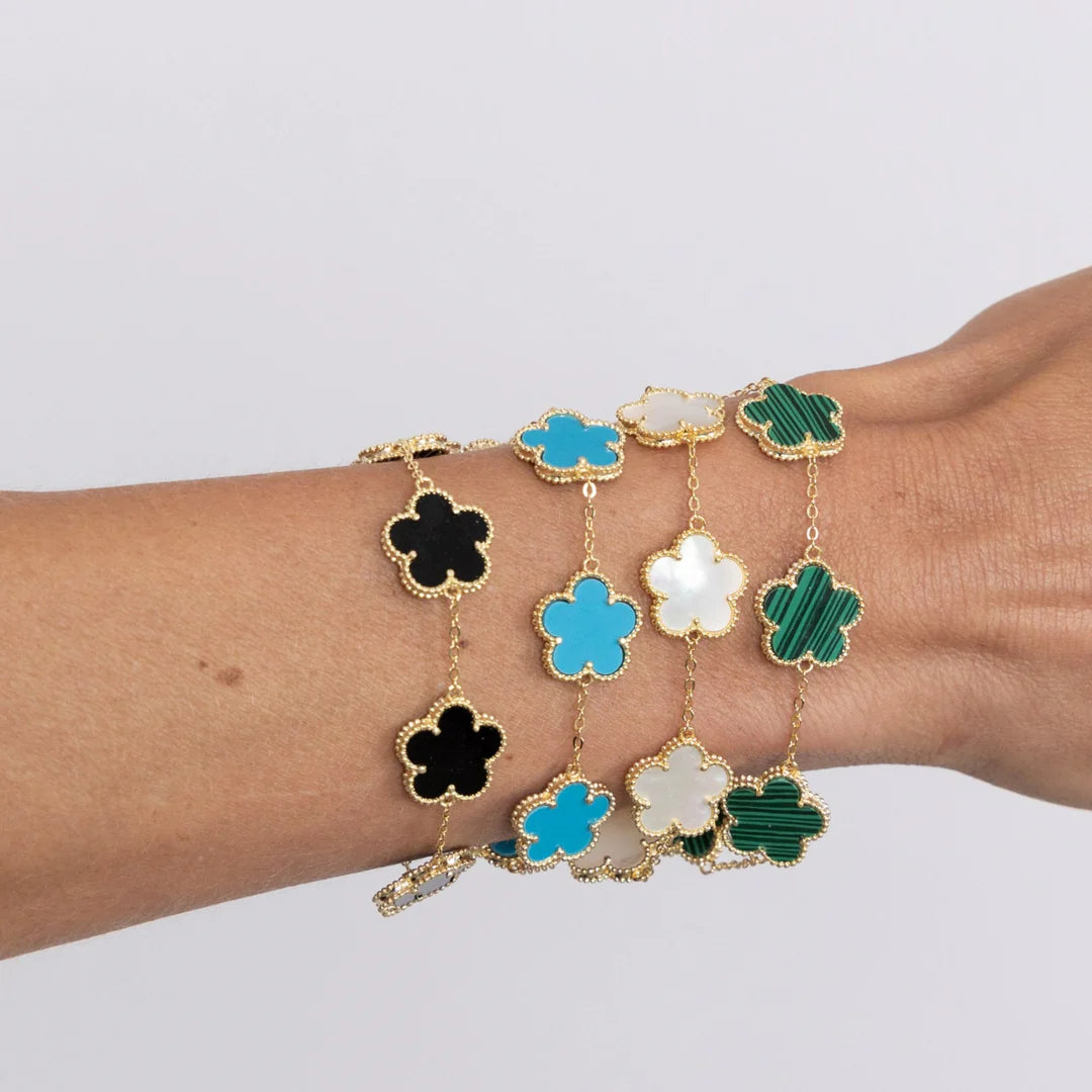 Vanessa Medium Station Clover Bracelet