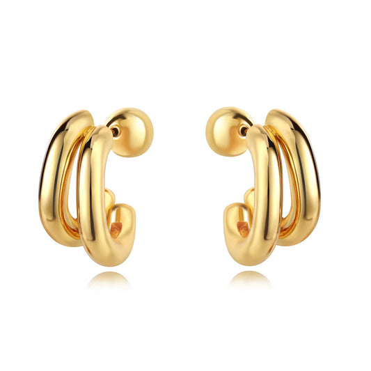 Victoria Double Hoop Earrings