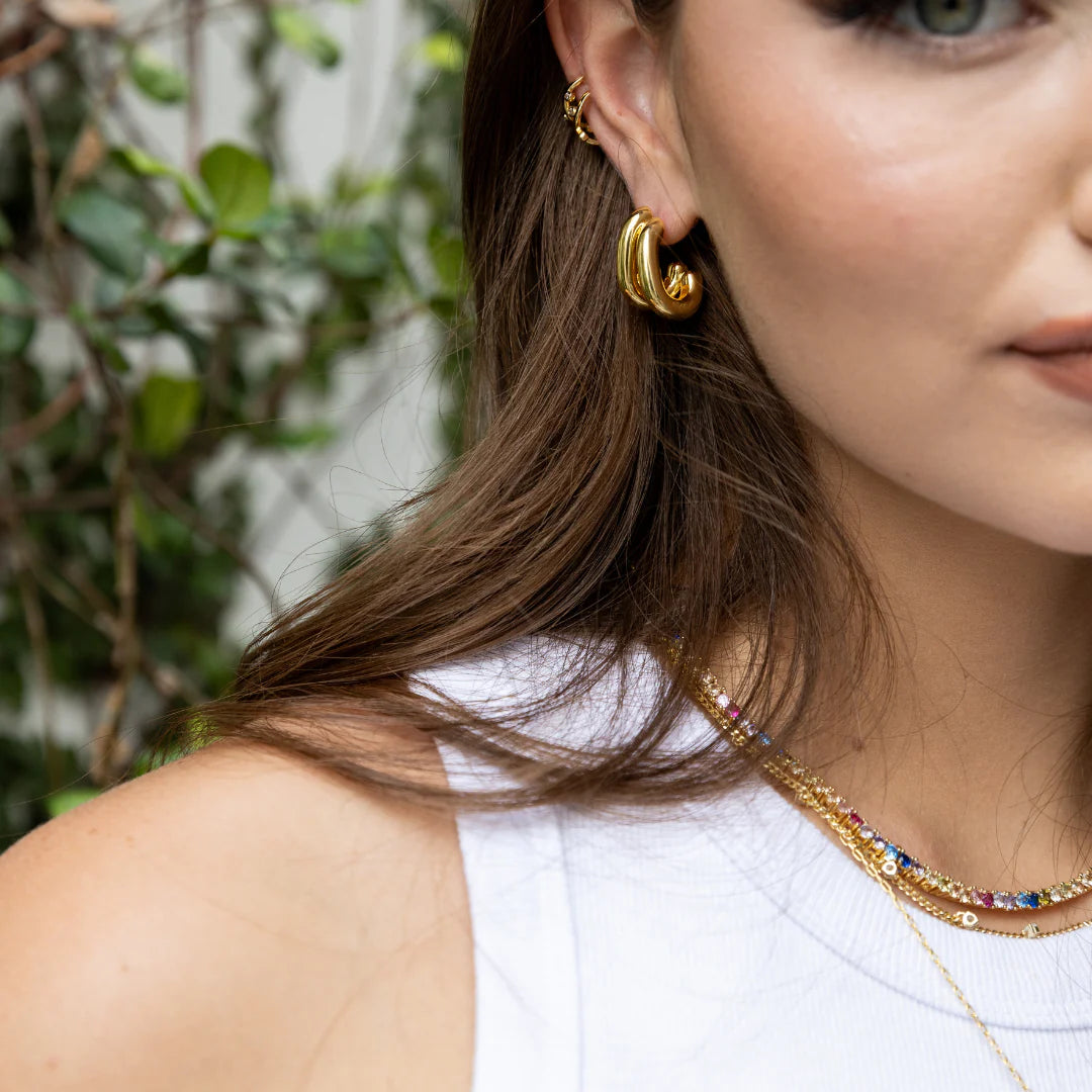 Victoria Double Hoop Earrings