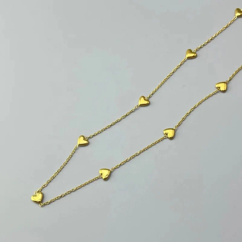 Violet Station Heart Necklace